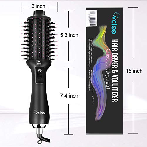 Hair Dryer Brush Hot Air Brush 4 in 1 Negative Ion Blow Dryer Women One Step Brush Styler Set for straightener, Volumizer,Curling, Salon