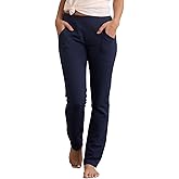 Fair Indigo Women's Organic Knit Pants with Pockets