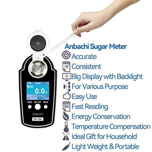 Digital Refractometer Digital BRIX Tester Sugar Meter Ideal for