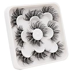 Veleasha Lashes D Curl False Eyelashes, 3D Faux