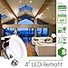 Sunco Retrofit LED Recessed Lighting 4 Inch, 3000K Warm White, Dimmable Can Light, Baffle Trim, 11W=60W, 660 LM, Damp Rated - ETL