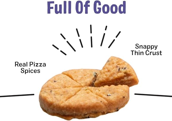 THREE DOG BAKERY PUPINO’S PIZZA COOKIE CRUNCHY DOG TREATS – MARGRRRITA PIZZA RECIPE – MADE WITH REAL INGREDIENTS – 16 OZ BAG