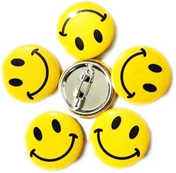 LGEGE 100PCS Mini Metal Smiley Smile Face Button Pins Amazon.ca