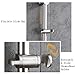 Neady Shower Slider Bar 26 Inch Stainless Steel Brushed Nickel Lead-Free Handheld Shower Heads' Assister Adjustable Shower Arms & Slide Bars Wall Mounting Hardware Showerhead Holder