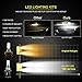AUTO ROVER H11 LED Headlight Bulbs, 42W 6000K 10400Lumens Super Bright H8 H9 CSP Chips Conversion Kit