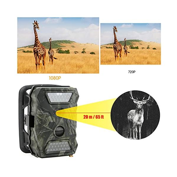 WYLZLIY-Home Wildkamera Jagdkamera Fotofalle Jagd-Kamera S680 Kunststoff 1080P 12MP High Definition Outdoor Jagdkamera… – Bild 8
