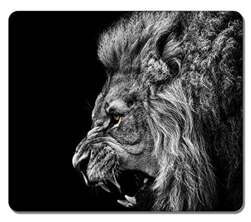 Large Mousepad High Quality 15960 Roaring Lion Animal Art Natural Eco Rubber Mousepad Design Durable Mouse Mat Computer Accessories Big Gaming Mouse Pad