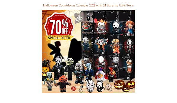 Halloween Countdown Sign 2022 Amazon Com Halloween Countdown Calendar 2022 With 24 Surprise Gifts Toys A Home Kitchen
