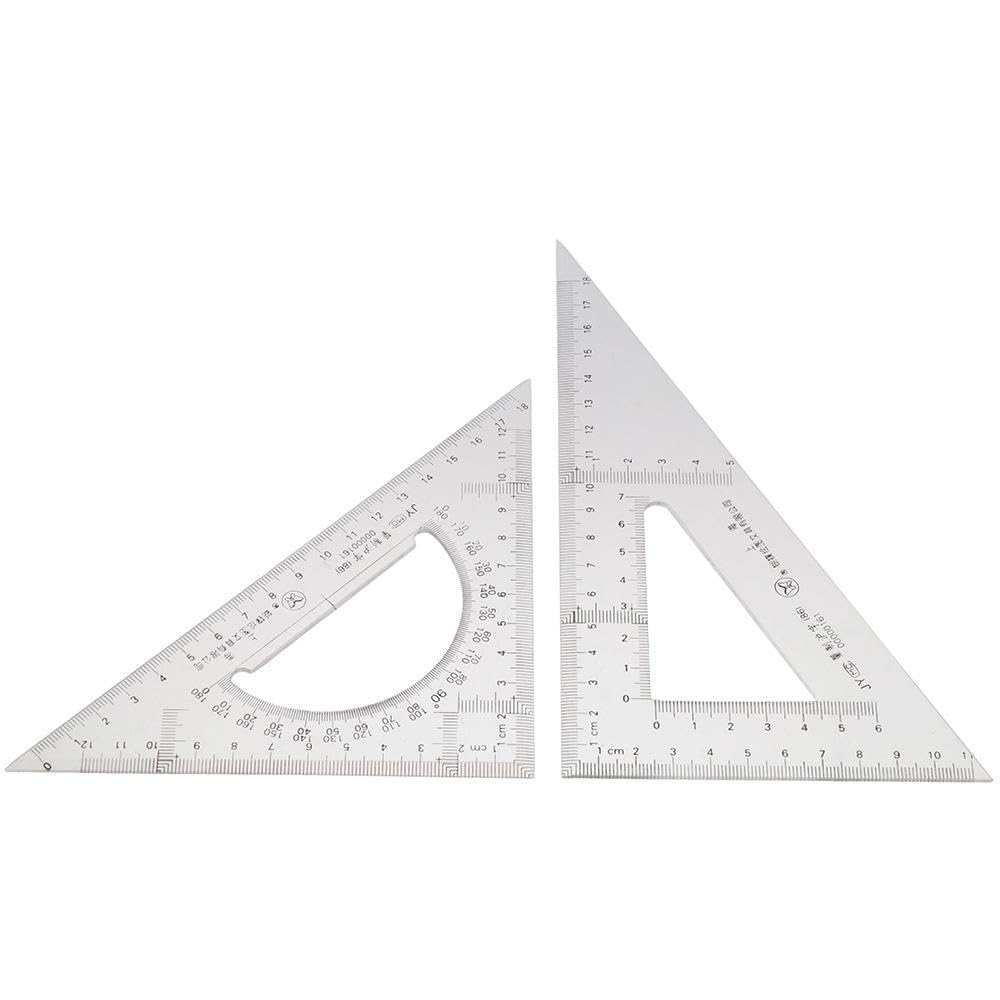 Risedot 2 Pack Triangle Ruler, Acrylic Scale Architectural Drawing Drafting Tool