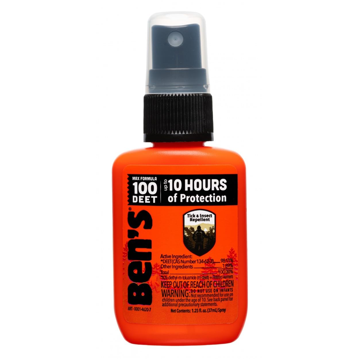 Ben's 100% DEET Mosquito, Tick and Insect Repellent, 1.25 Ounce Pump, 3 Count