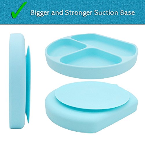 image for SiliKong Silicone Suction Plate For Toddlers, BPA Free, Dishwasher, Mi
