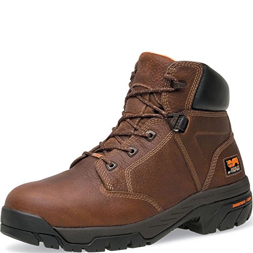 Timberland PROPRO Men's Helix 6" Alloy Safety Toe Waterproof Industrial Boot, Brown, 5