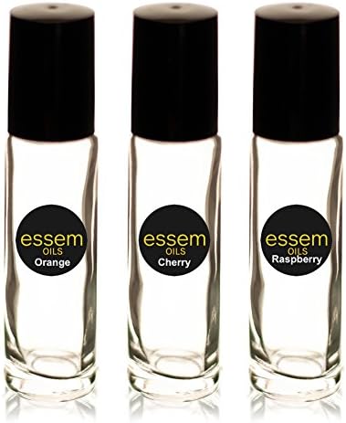 essem OILS | Fruit Collection Scented Oils | Set of 3 Orange/Strawberry/Raspberry | Great Gift idea for Mom Mothers Day Wife Valentines Day Home Sweet Home (Set of 3, 10ml roll-on)