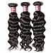Unice 8a Virgin Brazilian Natural Wave Hair 3 Bundles 100% Unprocessed Virgin Human Hair Extensions Weave Natural Color (16 18 20)