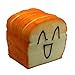 Pursuestar Kawaii Slow Rising Squishy Slice Toast Random Expression Phone Card Holder Hand Pad Fun Toy Gift
