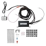 Suitech Universally Adaptable DC12V LED 6 Switch Panel Electronic Relay System with Circuit Control Box - Wiring Harness Kit for Any Vehicle - Power up to 6 Aftermarket Lights and Accessories - 600W