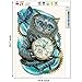 DIY 5D Diamond Painting Kit, Cat Clock Embroidery Cross Stitch Canvas, Clearance