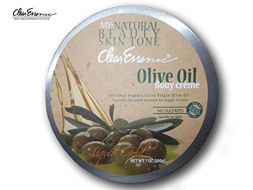 Clear Essence My Natural Beauty Skin Tone Olive Oil Body Creme, 7oz