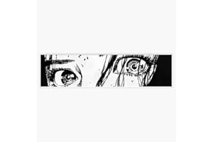 SMJ DESIGNS Aesthetic Anime Eyes Sticker Vinyl Waterproof Sticker Decal Car Laptop Wall Window Bumper Sticker 5"