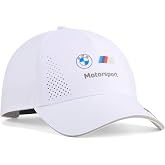 PUMA BMW M Motorsport Team Baseball Hat - One Size Fits Most | Curved brim, Adjustable strap, Snapback closure, Team and partner logos, Officially licensed