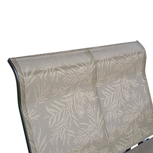 PatioPost Outdoor Swing Glider Bench Aluminum Chair for 2 Person Garden Rocking Loveseat - JA - Thumbnail 2