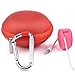 Case Star 3 in 1 Red Earphone Handsfree Hard EVA Case Plus Round Earphone Organizer and Silver Carabiner With Case Star Cost-free Cell Phone Bag