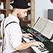 Electronic Keyboard Piano 61 Key, Portable Piano Keyboard with Music Stand, Microphone, Power Supply Digital Music Piano Keyboard for Kids/Adult