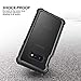 Dexnor Galaxy S10E Case with Built-in Screen Protector Clear Rugged Full Body Protective Shockproof Hard Back Defender Dual Layer Heavy Duty Bumper Cover Case for Samsung Galaxy S10E - Black