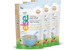 Else Baby Cereal Stage 2 - Almond & Buckwheat Cereal - Plant Based Cereal, Baby Food for 6 Months+ - Balanced, Made w/Real Wh