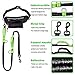 U-picks Hands-Free Dog Leashes, Running Dog Leash, Double Handle/Reflective/Bungee Belt, Medium Large Dog Training Walking Jogging Camping, Adjustable Waist Bag Pet Lead Set with Water Bottle Holder