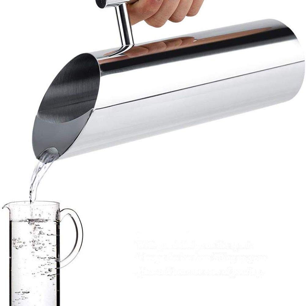 1L/ 1.5L/ 2L Water Pitcher Jug Carafe Stainless Steel with Ice Guard for Serving Water, Iced Tea and Other Cold Beverages(2L)