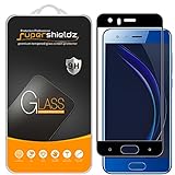 [2-Pack] Supershieldz for Huawei Honor 9 Tempered Glass Screen Protector, [Full Screen Coverage] Anti-Scratch, Bubble Free (Black)