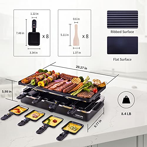 Electric Griddle Grill Indoor Korean BBQ Raclette Table Grill Smokeless