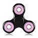 Toplay Fidget Spinner Toy Stress Reducer Ceramic Bearing - Perfect For ADD, ADHD, Anxiety, and Autism Adult Children (Black-pink)