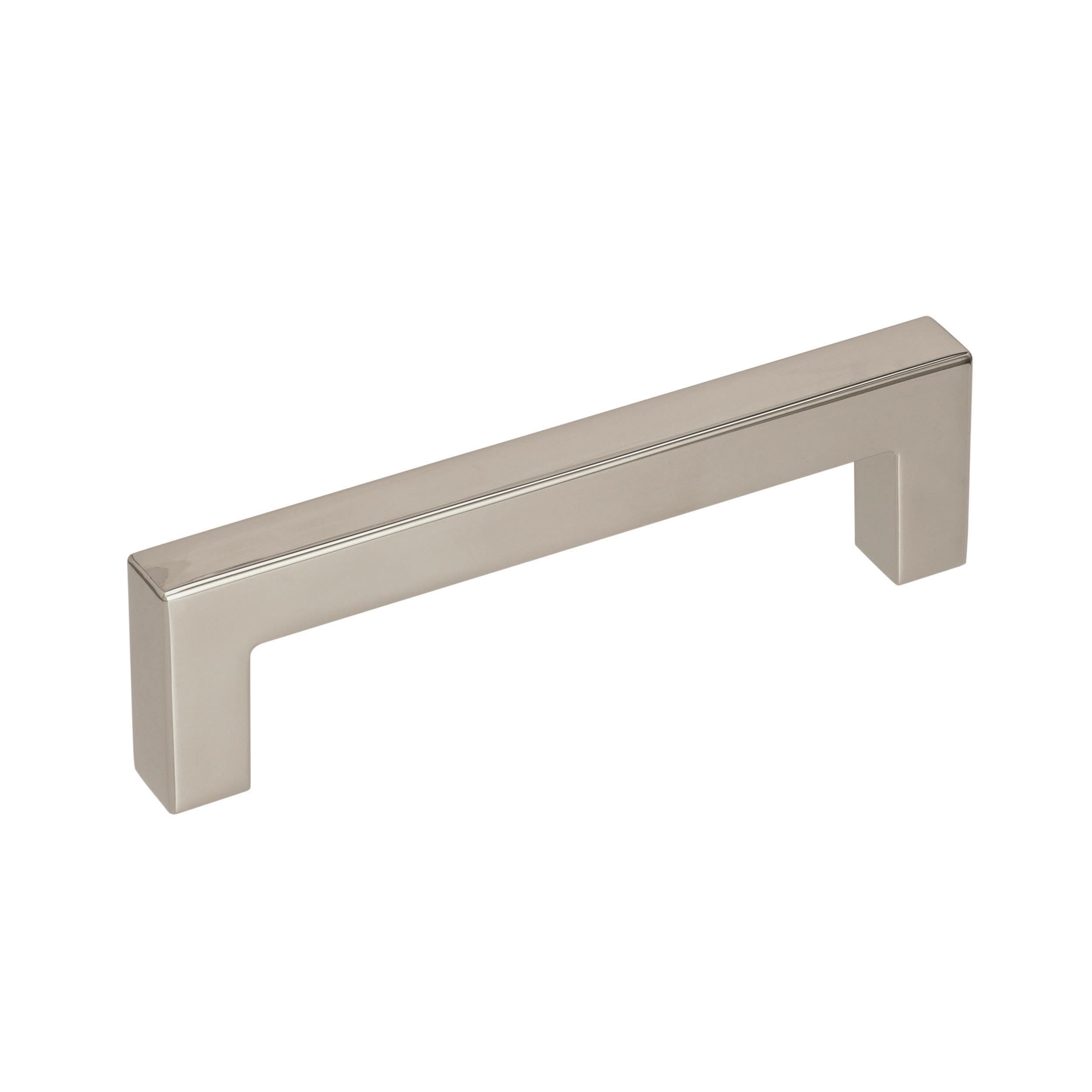 Amerock Monument 3-3/4 inch (96mm) Center-to-Center Polished Nickel Cabinet Pull - 10 Pack Image