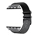 For Apple Watch Band 42mm, AGUARA Milanese Loop Stainless Steel Replacement iWatch Band Classic Buckle for Apple Watch Series 2, Series 1, Sport, Edition - 42mm Black