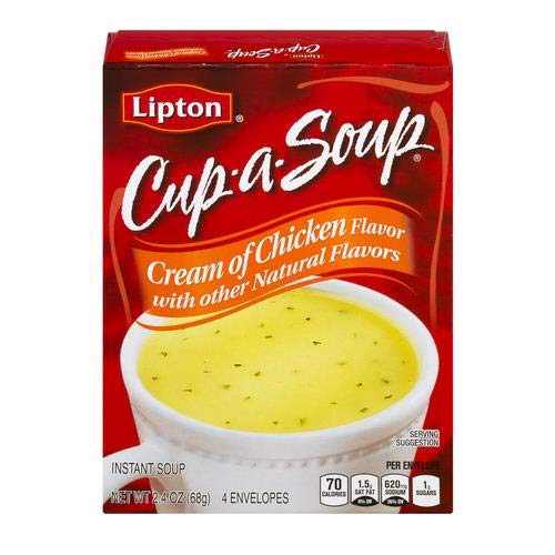 LIPTON CREAM OF CHICKEN INSTANT SOUP MIX 2.4 OZ (PACK OF 3)