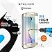 Stalion Tempered Glass Screen Protector for Samsung Galaxy S6 Edge - Retail Packaging - Gold Platinum