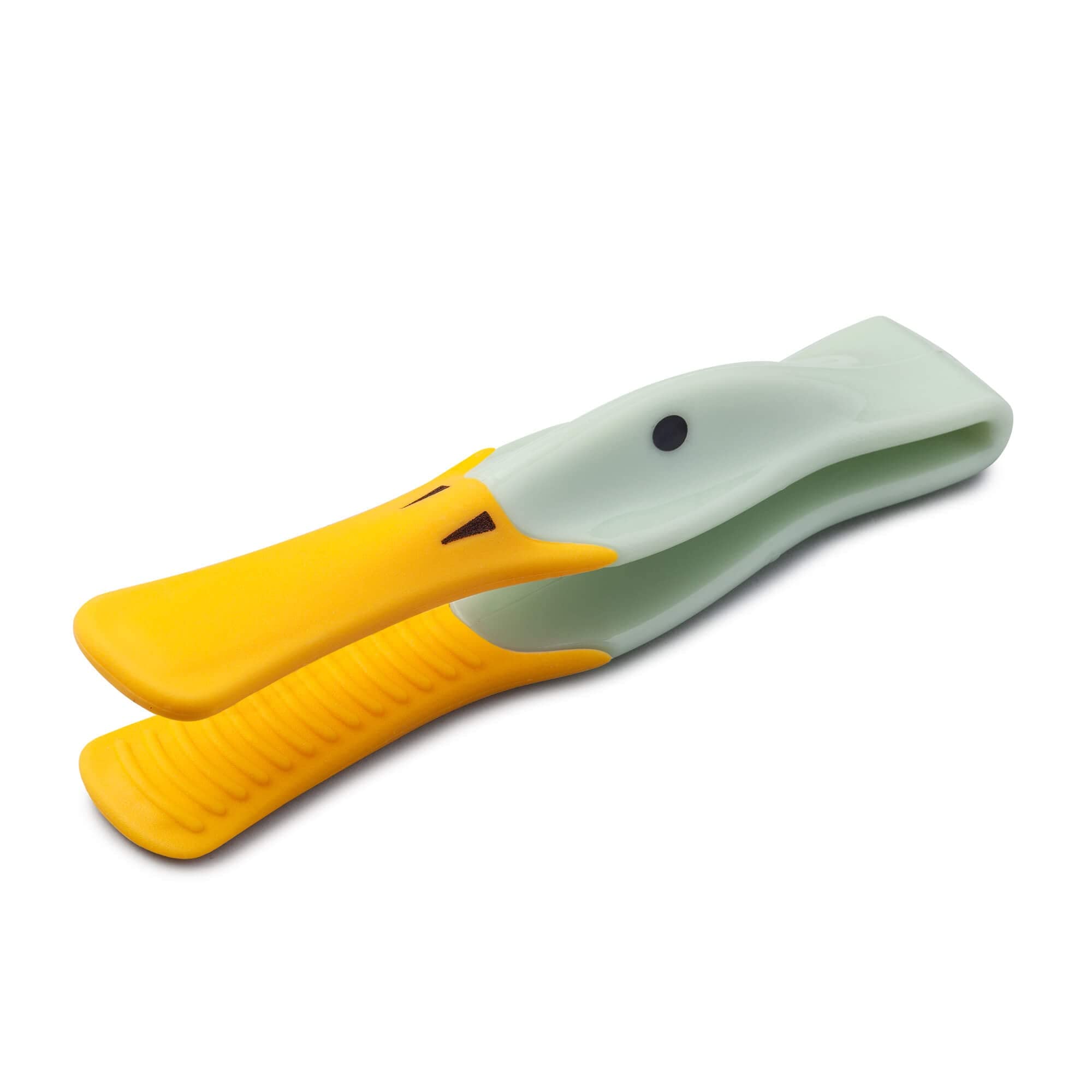 Zeal J202G Silicone toast tongs For Toasters – Duck Design - Sage Green
