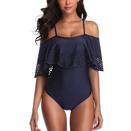 iYmitz Bikini Frauen Siamese Sets Push-Up Drucken Damen Streifen Swimwears Beachwears Badeanzug Bodysuits Badebekleidung