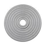 Whitelotous Cutting Dies Cut Dies Stencil Metal Template Mould for DIY Scrapbook Album Paper Card (8 pcs Circles)