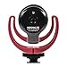 RØDE VideoMic GO + CAM CADDIE Scorpion JR (RED) - Compact On Camera Microphone with Ryocote Lyre Shock Mount + Hand Held Stabilizer Grip