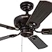 Honeywell Springhill 44-Inch Ceiling Fan with 3 Sunset Shade Lights, Five Reversible Cimarron/Ironwood Blades, Oil-Rubbed Bronze