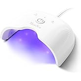 MelodySusie Mini LED UV Nail Lamp with Lightweight Design, P-ART06F Nail Dryer with Simple Button Control Cures All Soft Gels
