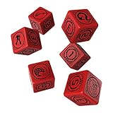 Q WORKSHOP Battletech House Kurita RPG Dice Set 6 x