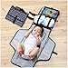 Baby Portable Changing Pad - Changing Pad Portable- Diaper Clutch - Lightweight Travel Station Kit for Baby Diapering - Detachable and Wipeable Mat and Soft Head Pillow - Perfect Baby Shower Gift