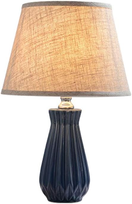 Eva Wan Royal Blue Ceramic Table Lamp Ceramic Pattern Lamp Body