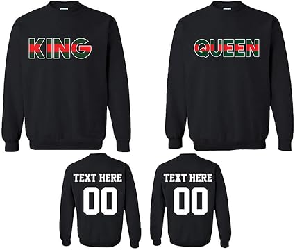 camisetas king queen personalizar