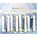 BristleSoft Oral B Replacement Brush Heads Compatible For Pro Vitality Electric Toothbrush –8pc Floss Action, Cross Action, Precision Clean, Pro White -For Oral B Sensitive Triumph Pro 1000 Pro 3000 Pro 5000 Pro 7000