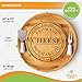 Bamboo Cheese Board and Knife Set, Charcuterie Board Set Large (13 x 13 inch) includes, Serving Forks, Cheese Knives, Ideal Wedding Gift, Housewarming Gift, Anniversary, Birthday (The Tuscany)